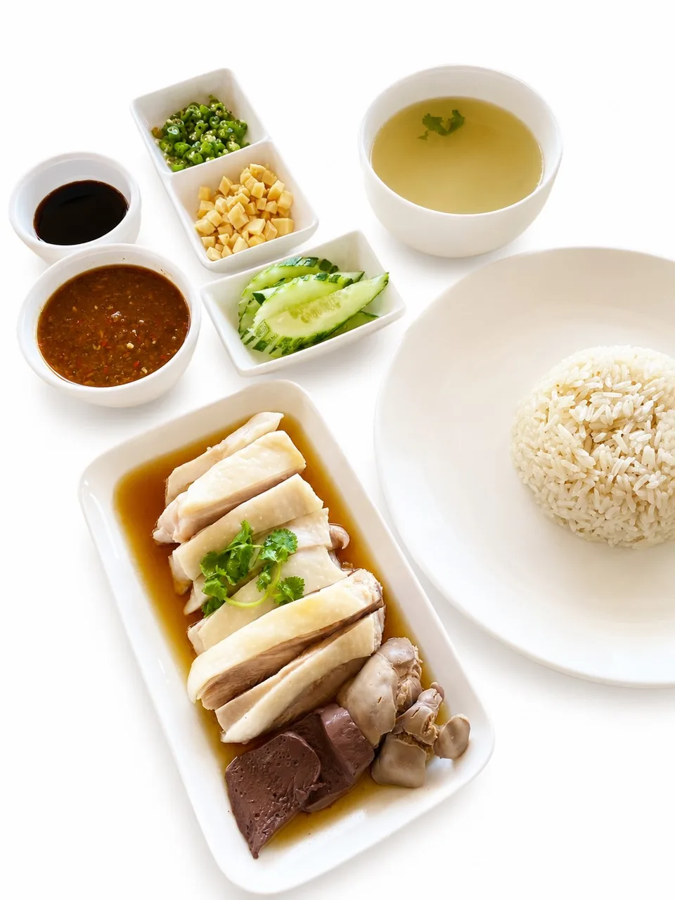 Hainanese Chicken Rice (mixed chicken) Small