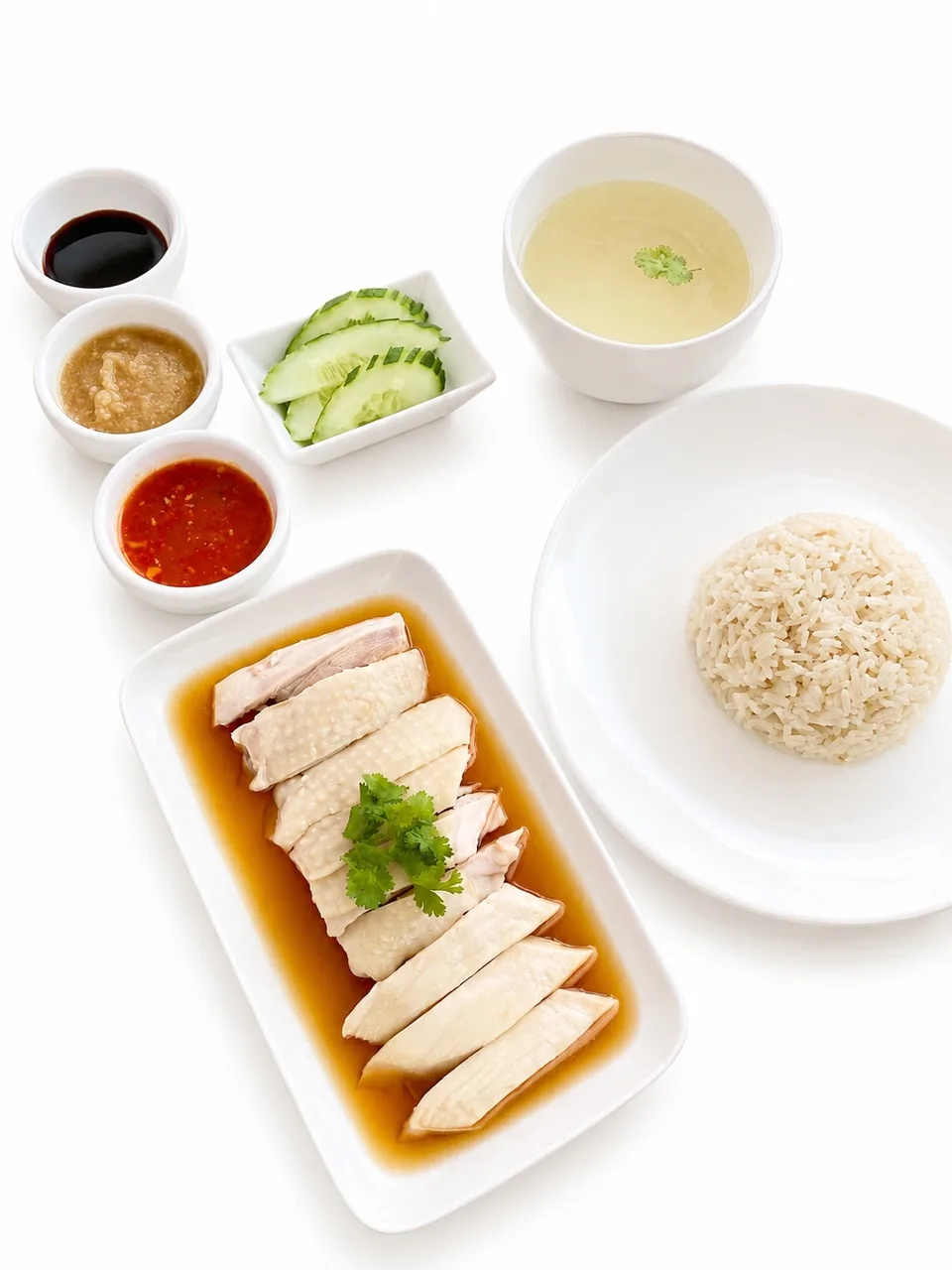 Singapore-style Chicken Rice (mixed chicken) Small