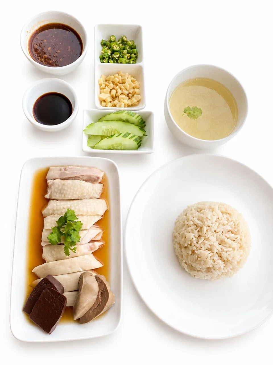 Hainanese Chicken Rice (thigh meat) Small